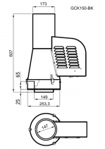 korstna ventilaator umar150_moodud